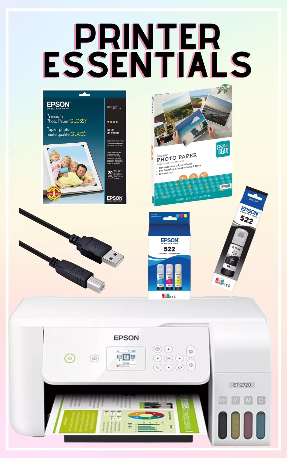 Epson - photo paper - glossy - 20 sheet(s) - - S041465 - Paper