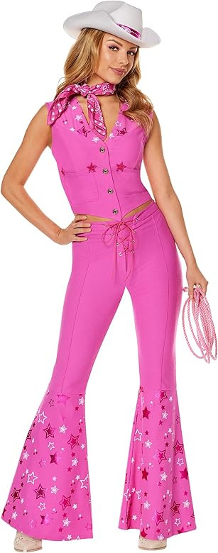 Spirit Halloween Barbie the Movie Adult Western Barbie Costume | Officially Licensed | Cowgirl Ou... | Amazon (US)
