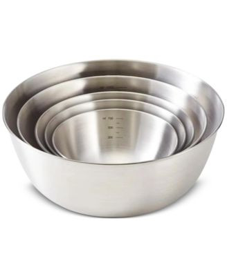 Art & Cook 5-Piece Nesting Stainless Steel Bowl Set - Stainless Steel | Macy's