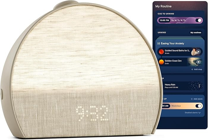 Hatch Restore 3 Sunrise Alarm Clock, Sound Machine, Smart Light (Greige) - White Noise, Screen-Fr... | Amazon (US)