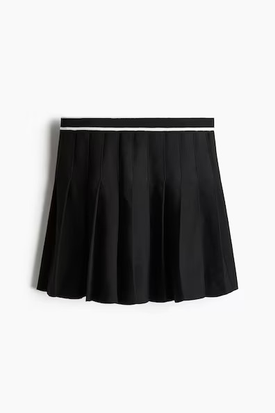 H & M - Pleated skirt - Black | H&M (UK, MY, IN, SG, PH, TW, HK)