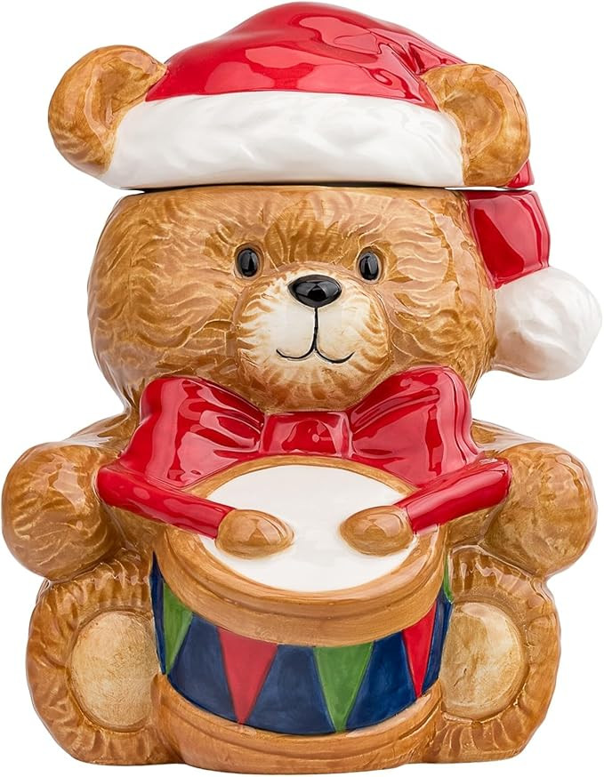 10 Strawberry Street Little Drummer Bear Canister | Amazon (US)