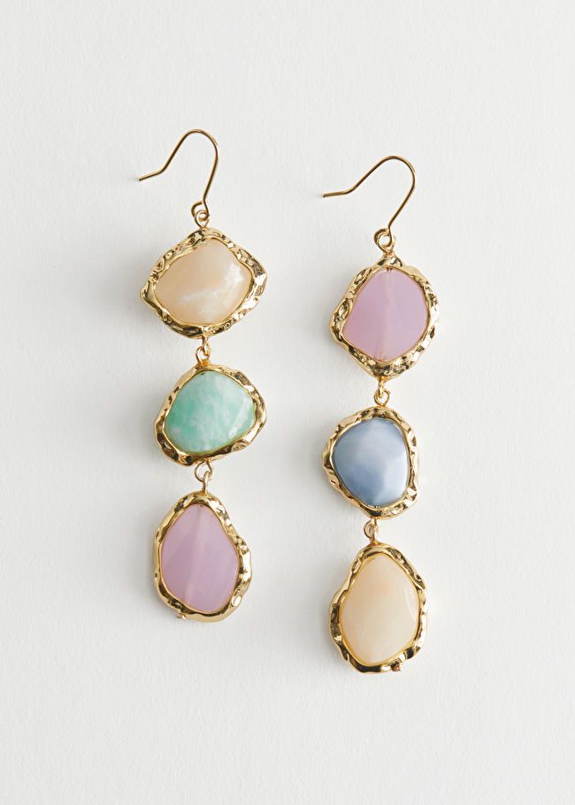 Dangling Gemstone Pendant Earrings | & Other Stories US