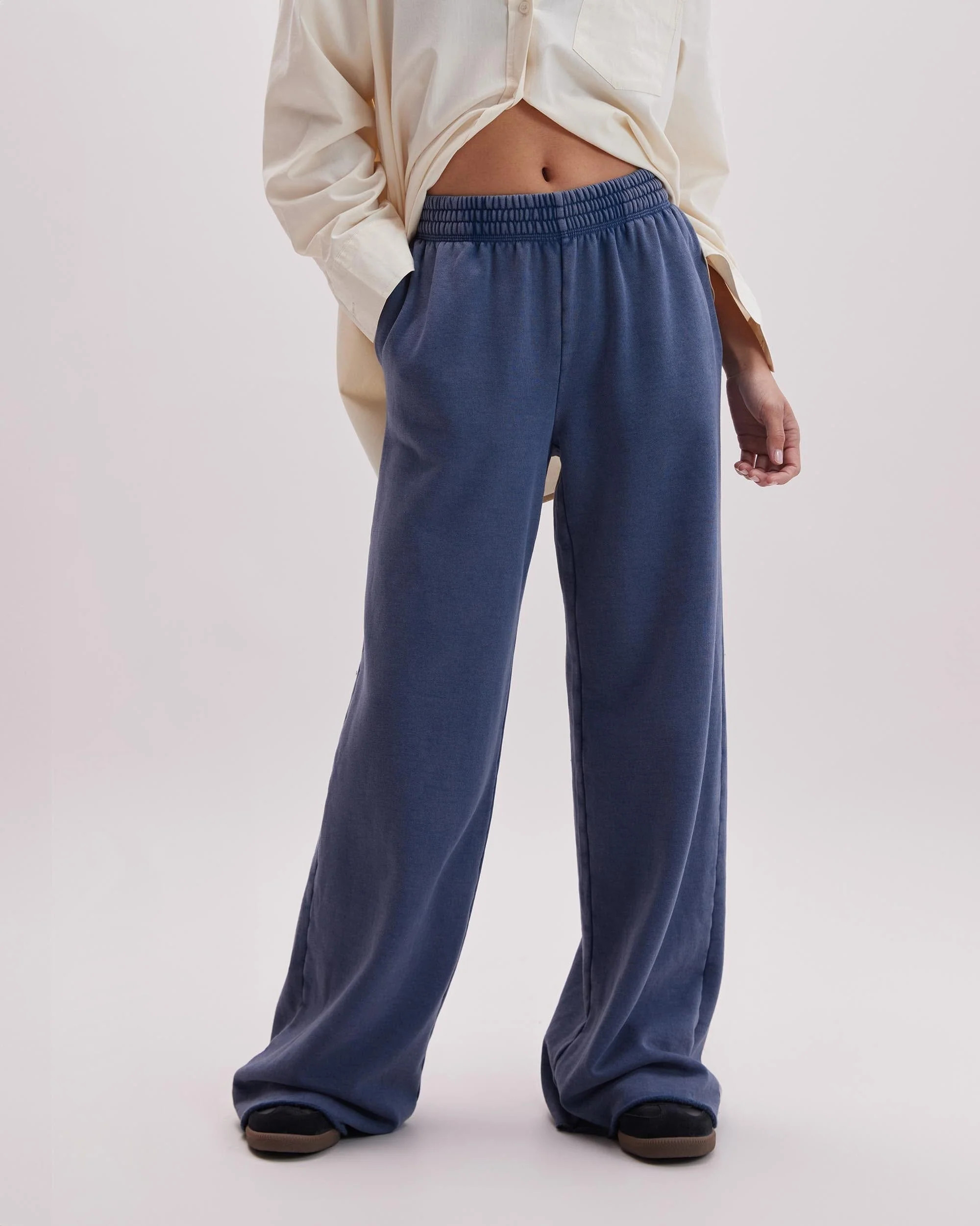 The Recycled Fleece Wide Leg Pant | Andie Swim