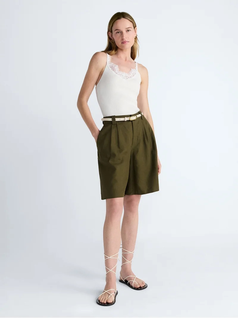 Scoop Women’s Sweater Lace Cami, Sizes XS-XXL | Walmart (US)
