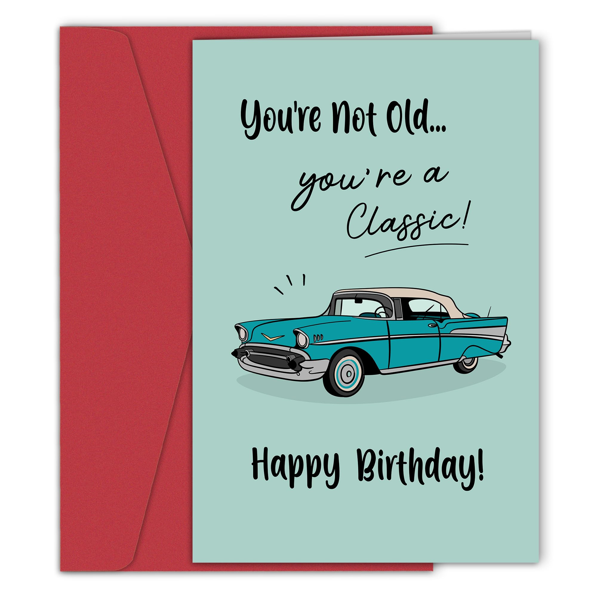 Funny Birthday Card for Him - You're Not Old You're a Classic Card, Retro Birthday Cards for Men,... | Amazon (US)