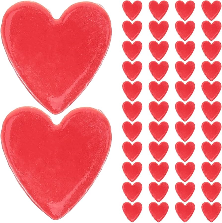 EXCEART Heart Mosaic Tiles for Crafts Bulk, Irregular Ceramics Mosaic Tiles Pieces, DIY Making Ce... | Amazon (US)