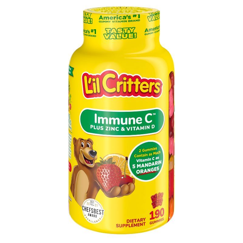 L'il Critters Immune C Dietary Supplement Gummies - Fruit - 190ct | Target