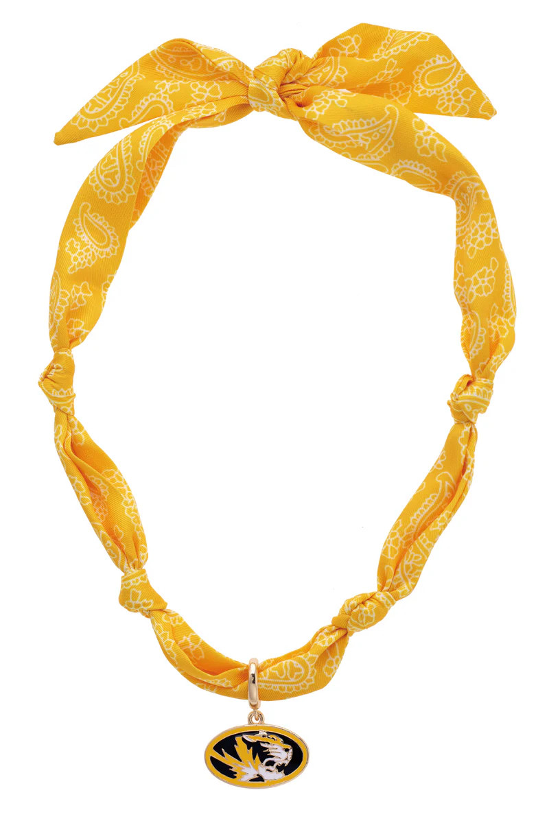 Missouri Tigers Logo Bandana Scarf Necklace | CANVAS