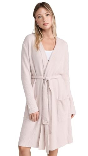 Barefoot Dreams CozyChic Lite HE Ribbed Robe, Faded Rose-Pearl, Small/Medium | Amazon (US)