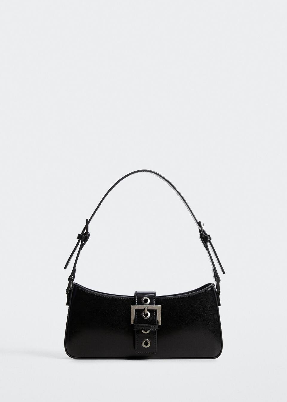 Tasche mit kurzem henkel und schnalle -  Damen | Mango Deutschland | MANGO (DE)