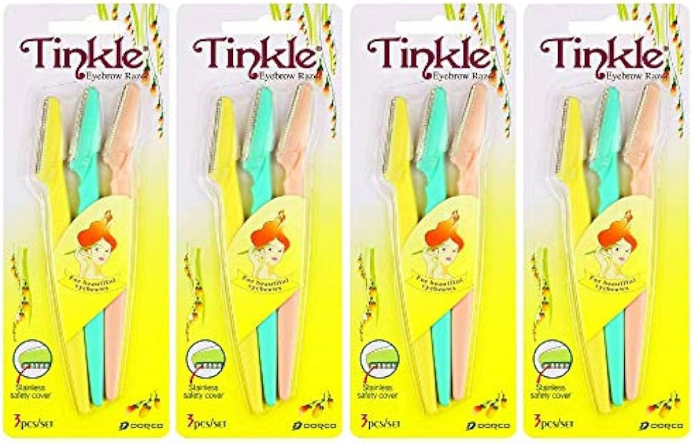 Dorco Tinkle Eyebrow Razors for Women, 6 Razors, Eyebrow Trimmer Dermaplaning Tool for Safe and E... | Amazon (US)