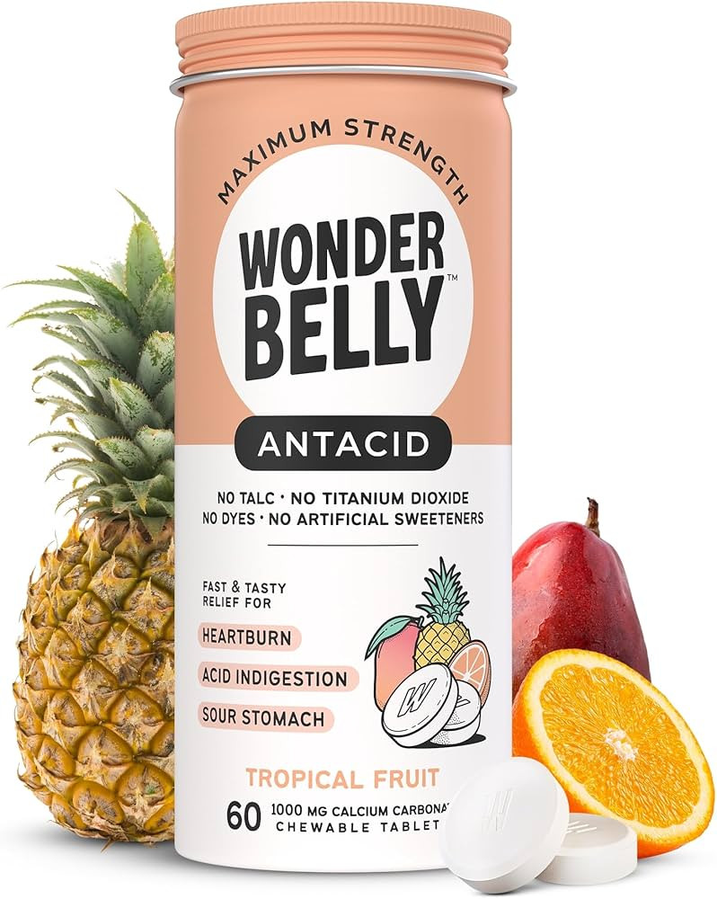 Wonderbelly Antacid, Effective Heartburn and Instant Acid Indigestion Relief, Extra Strength Chew... | Amazon (US)
