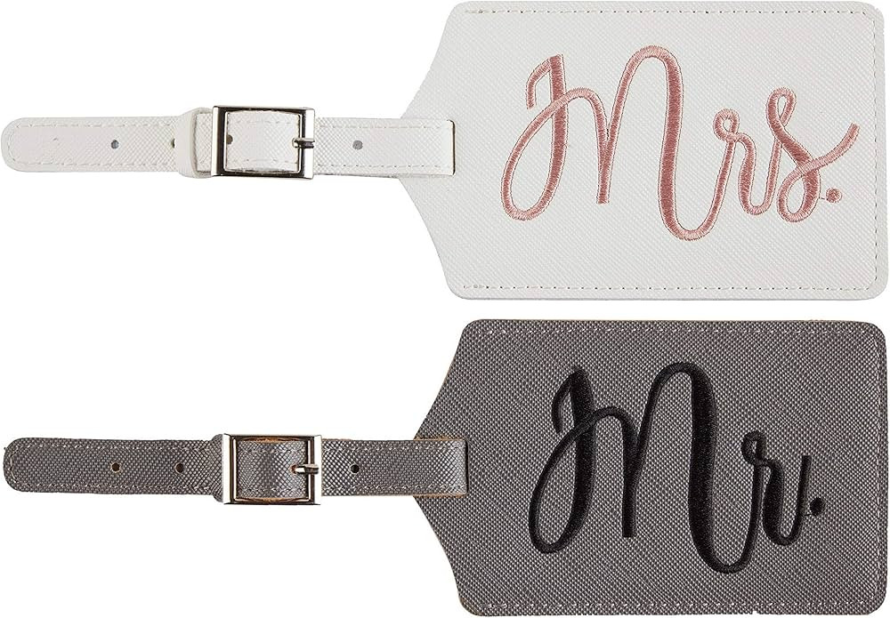 Chelmon Wedding Gifts Mr and Mrs Gifts Luggage Tags Bridal Shower Gifts Honeymoon Vacation Travel... | Amazon (US)
