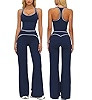 Amazon.com: QBGJTD Womens Workout Sets Color Block Racerback Tank Tops Matching High Waist Tummy ... | Amazon (US)
