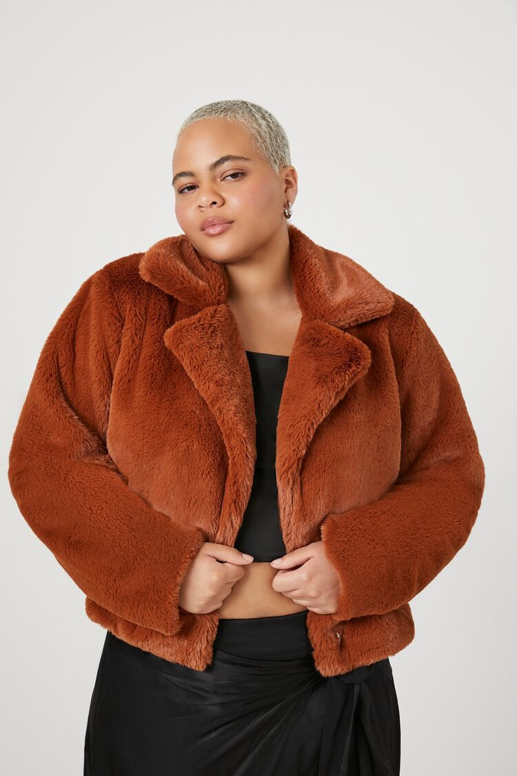Plus Size Faux Fur Coat | Forever 21 (US)