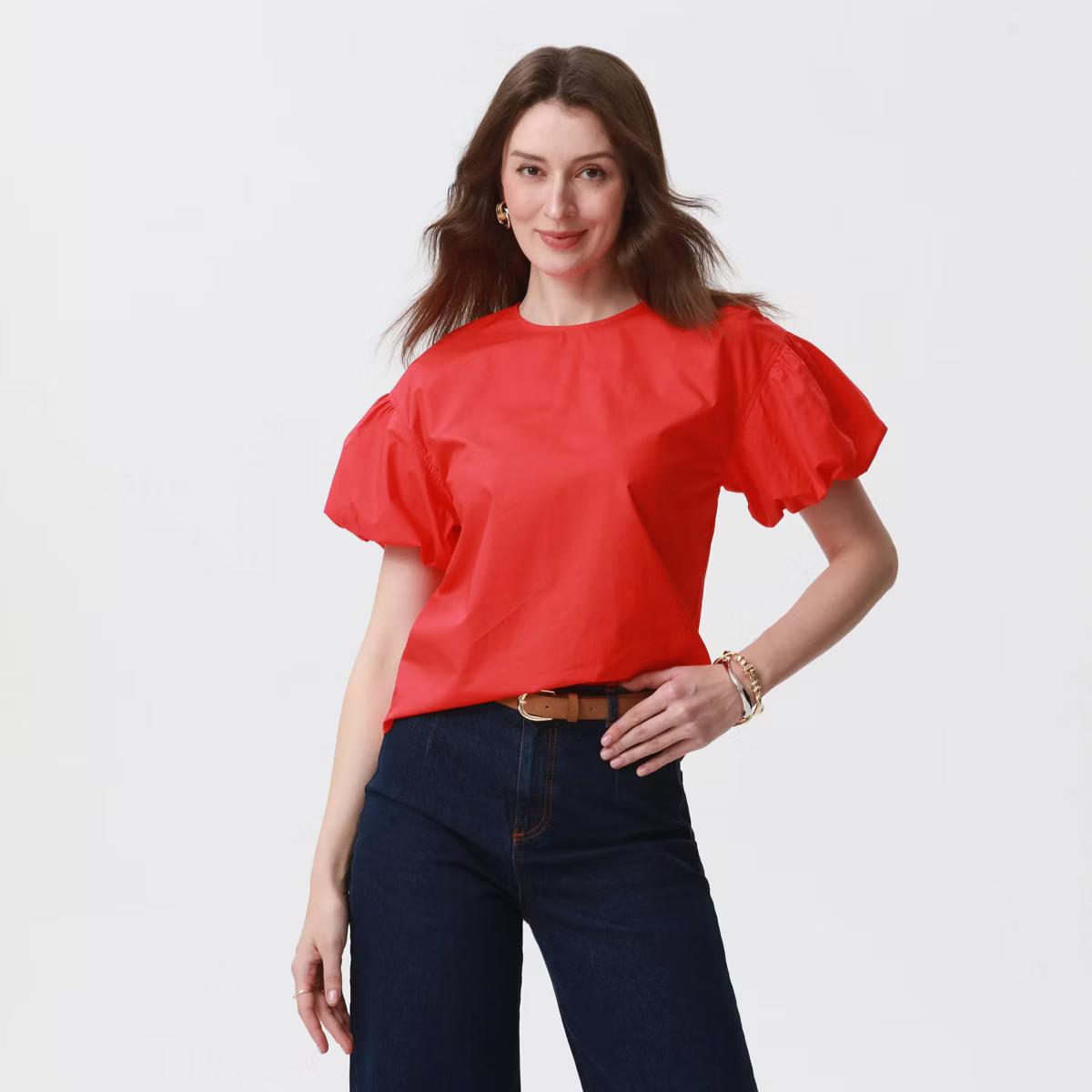 Women's Short Sleeve Woven Blouse - A New Day™ | Target