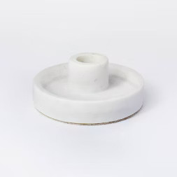 1.5" x 4" Marble Stone Taper Candle Holder White - Threshold™ designed with Studio McGee | Target