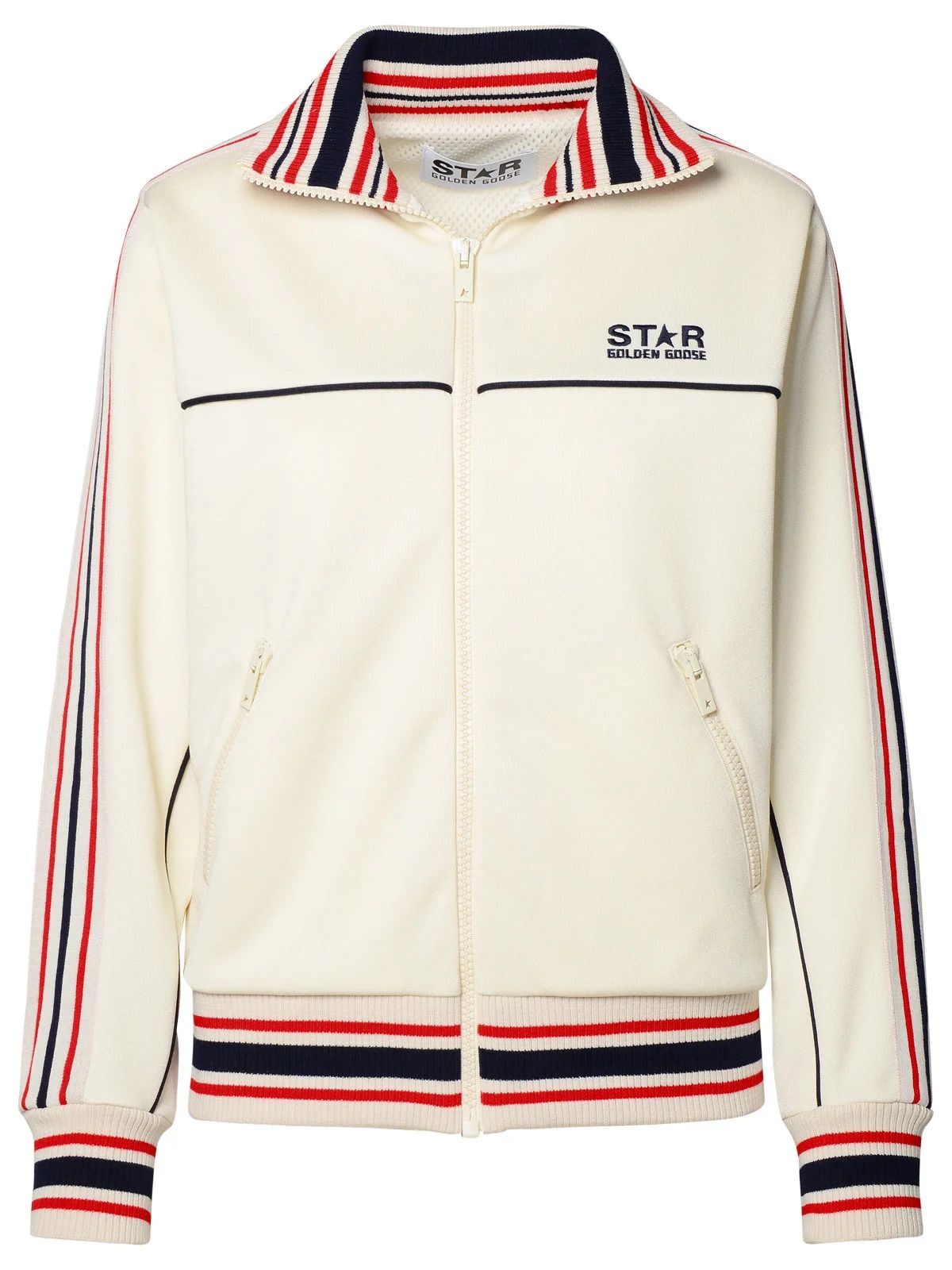 Golden Goose Deluxe Brand Striped-Trim Zipped Track Jacket | Cettire Global