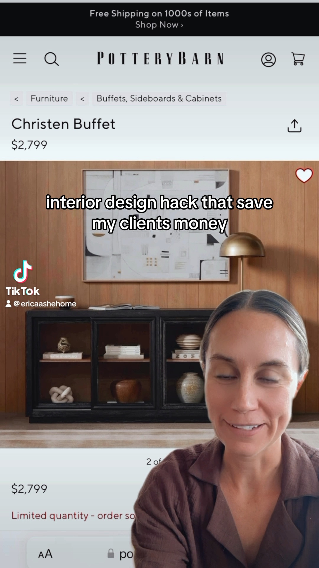 ‼️Interior Design Hack ‼️
Instead of purchasing a single unit buffet or media console, save yourself THOUSANDS and buy multiple smaller units that you can push together instead. 

Be sure the units you choose don’t have over hang edges, and can be pushed flush together! Shop my faves 

#LTKSaleAlert #LTKHome