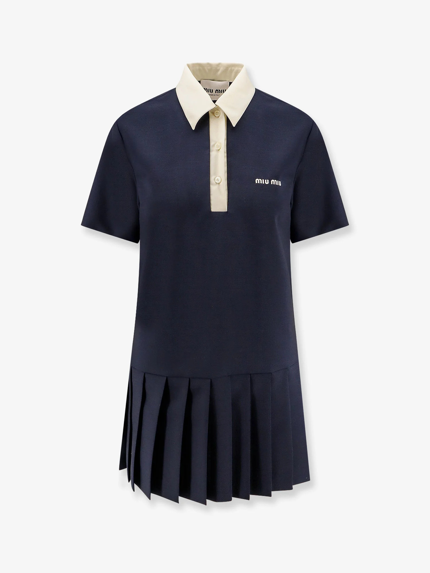 Mohair and virgin wool short dress - MIU MIU - gender_Woman | Nugnes 1920