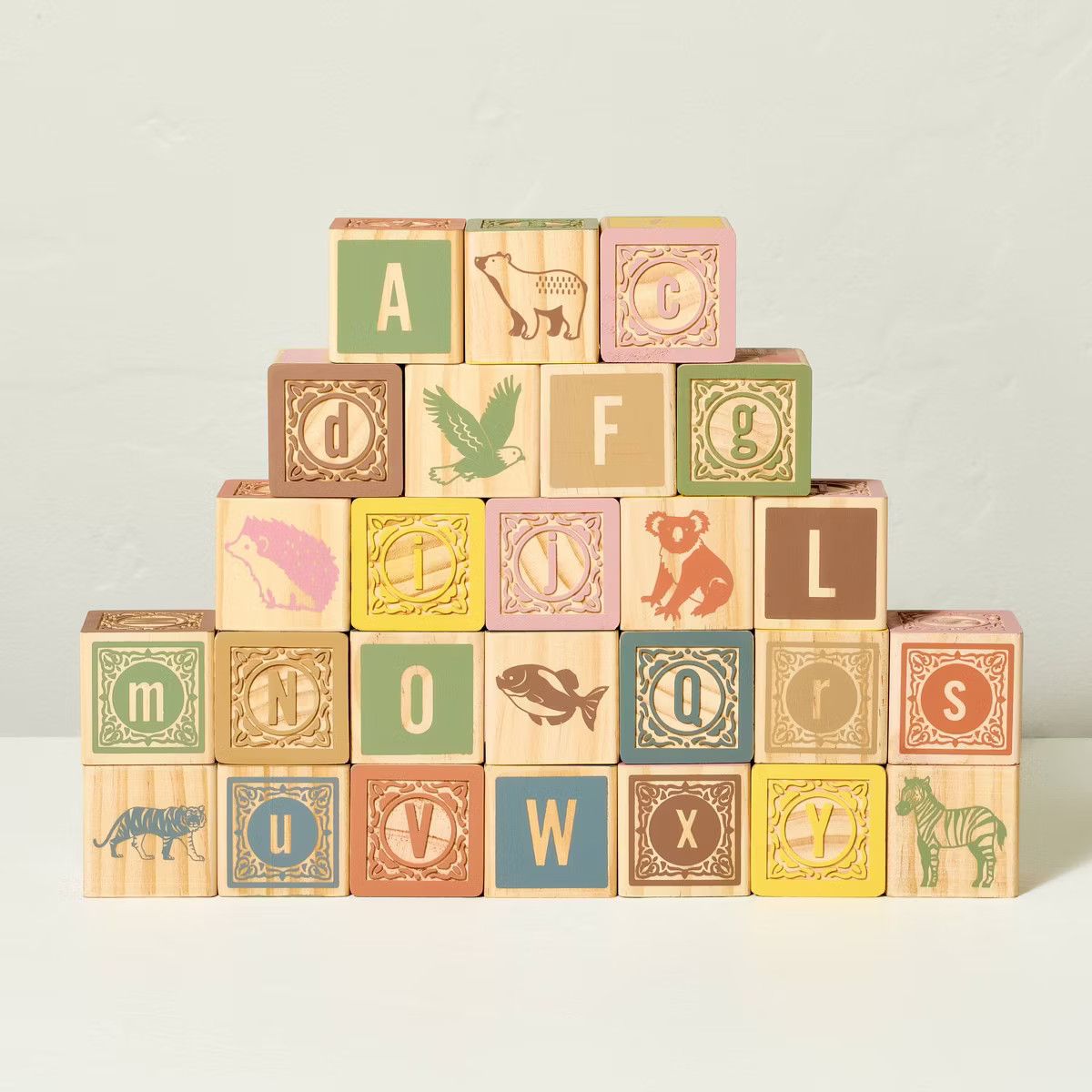 26pc Toy Alphabet Building Blocks Set - Hearth & Hand™ with Magnolia | Target