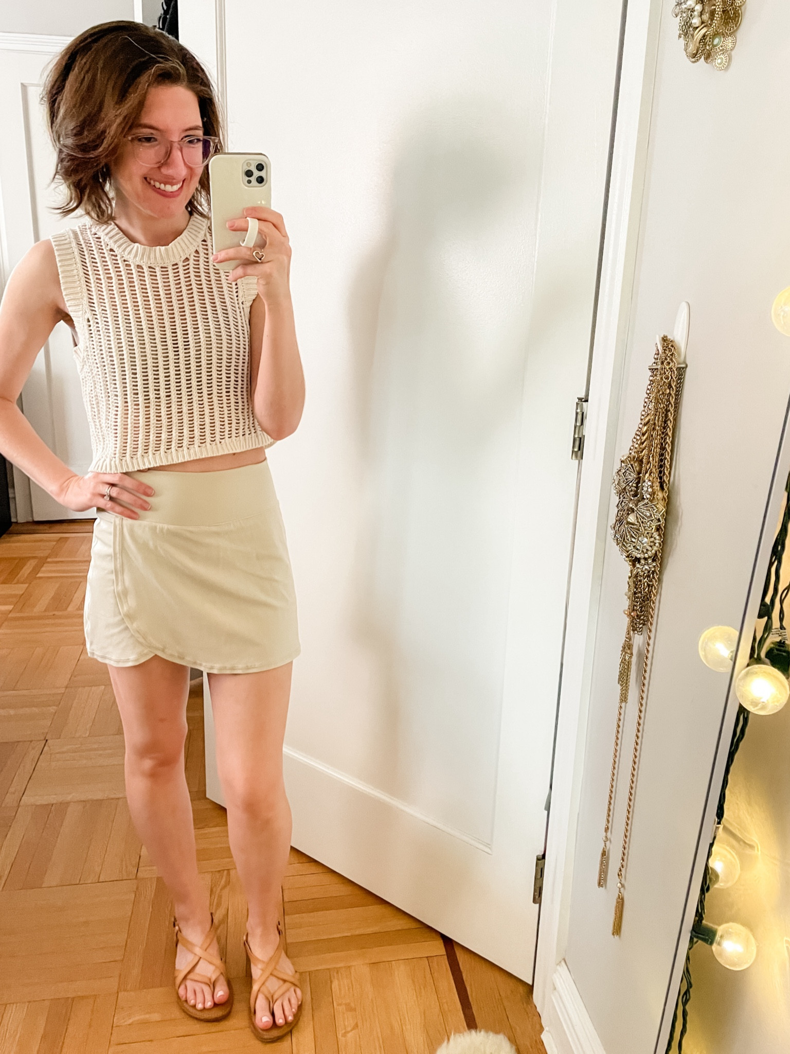 Sweater tank: TTS
skort: TTS
sandals: TTS


#LTKSummerSales #LTKFitness #LTKTravel