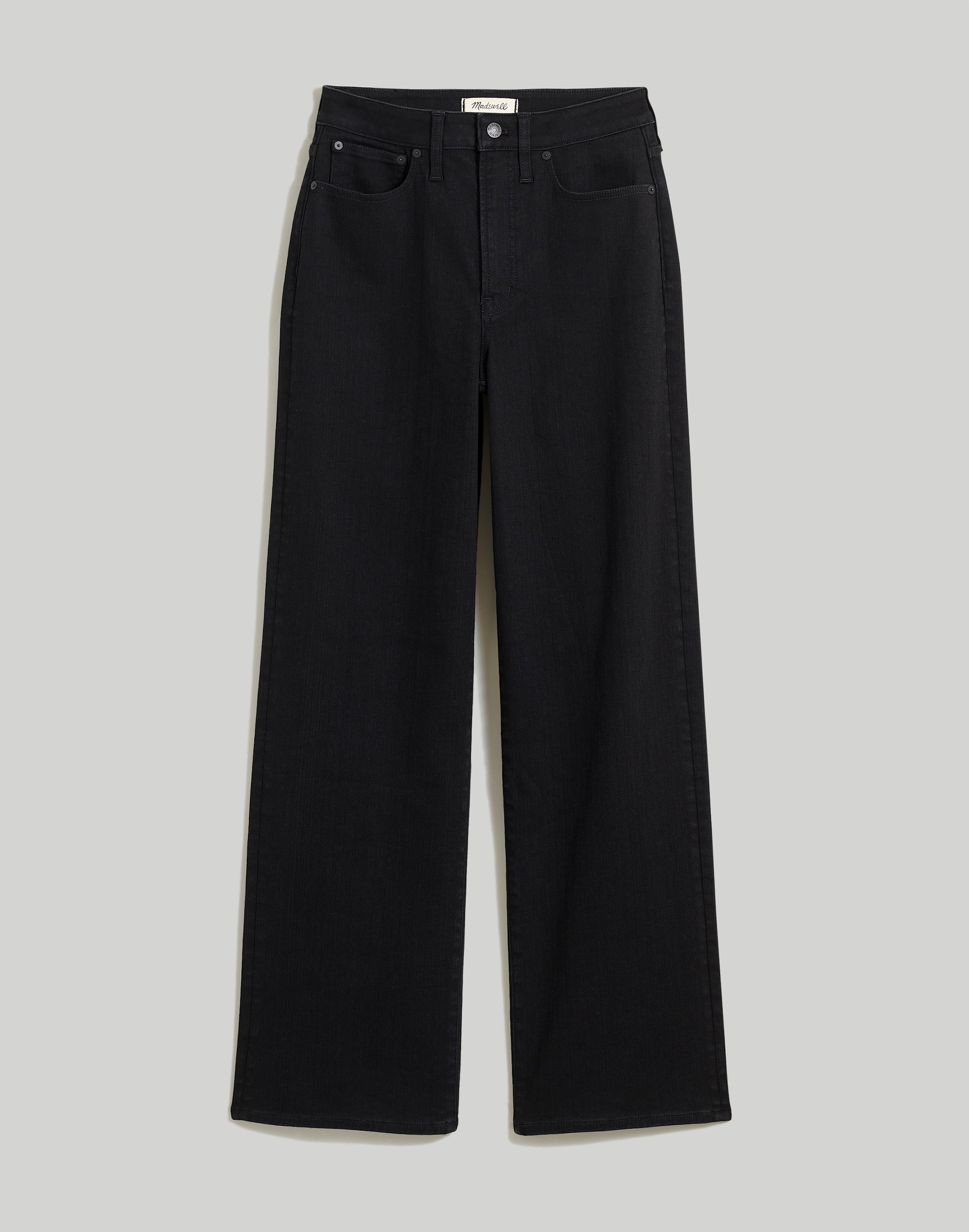 The Perfect Vintage Wide-Leg Jean in Black Rinse Wash | Madewell