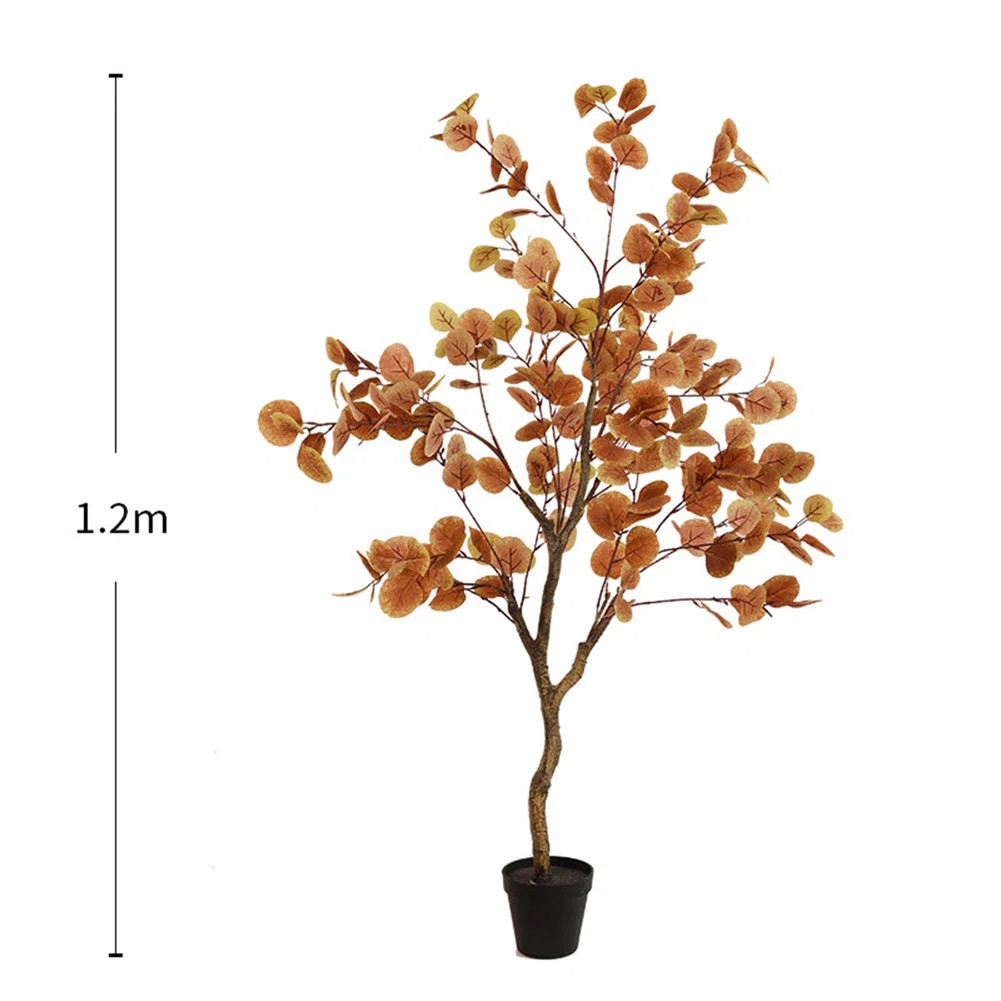 Artificial Fall Eucalyptus Tree Thanksgiving Decor, Artificial Faux Autumn Ficus Tree Decor For P... | Wayfair North America