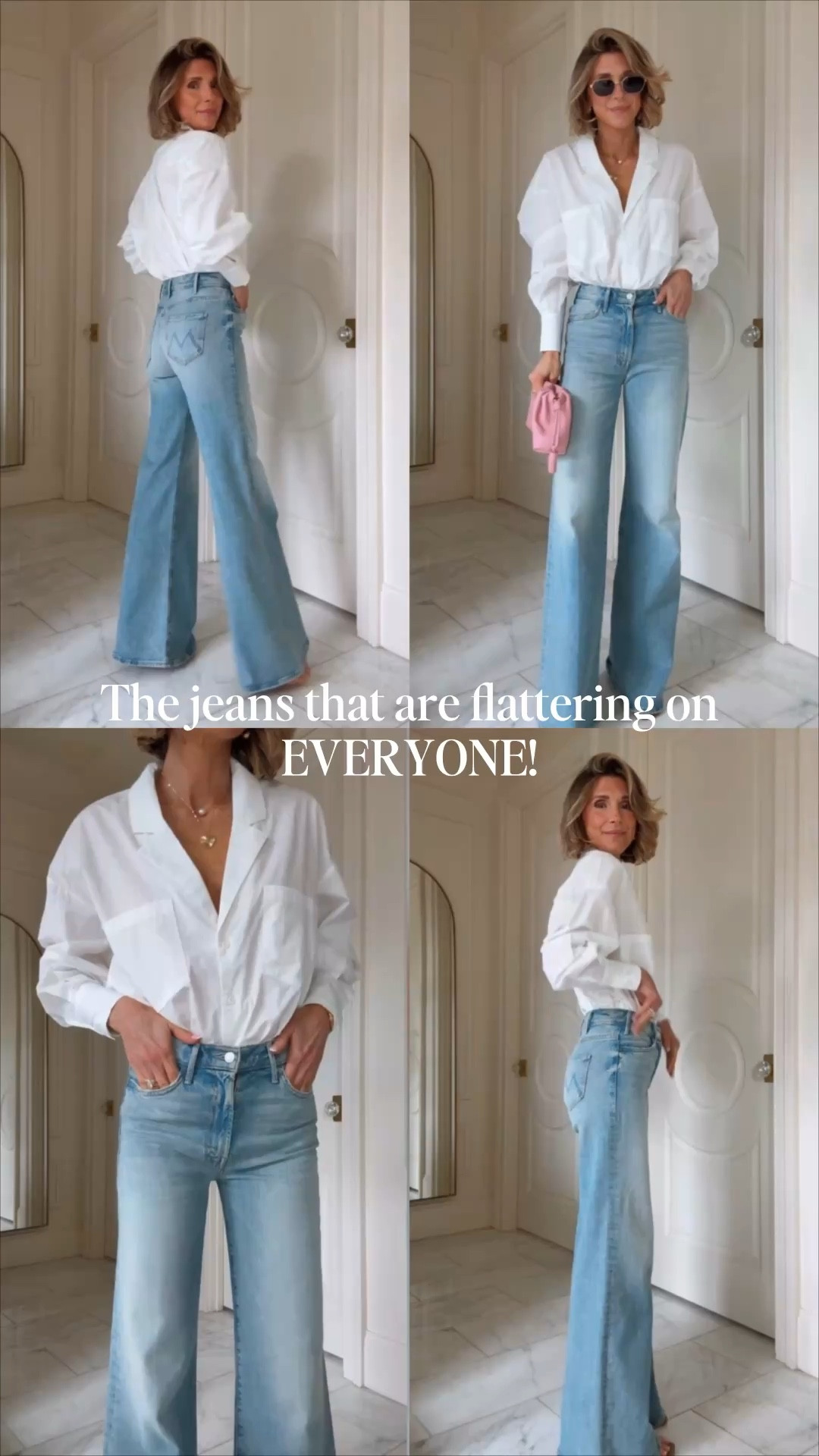The jeans thag are flattering on everyone! Fit tts 