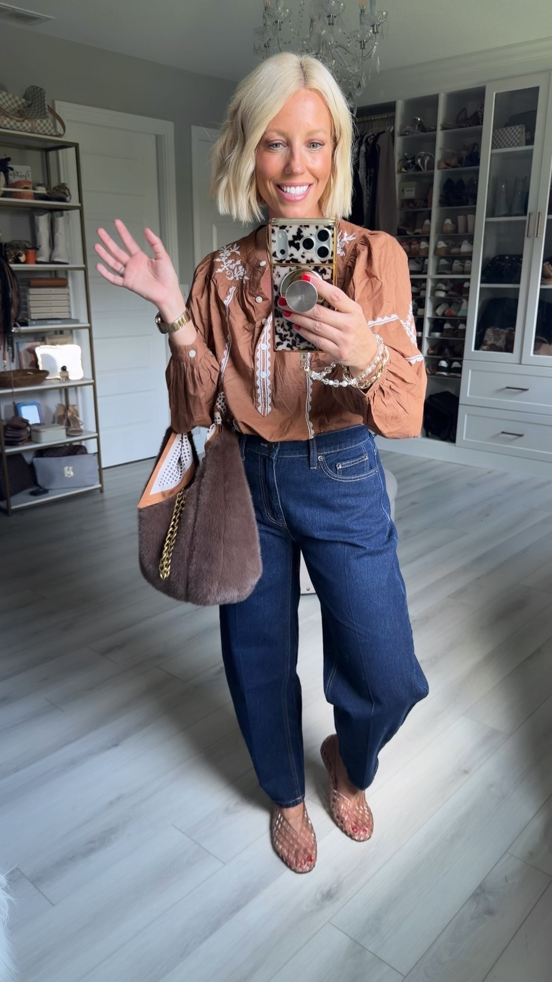 Top small
Jeans size 4

#LTKootd #LTKSeasonal #LTKWorkwear