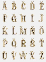 Chunky Charm Initial Necklace - Gold | BaubleBar