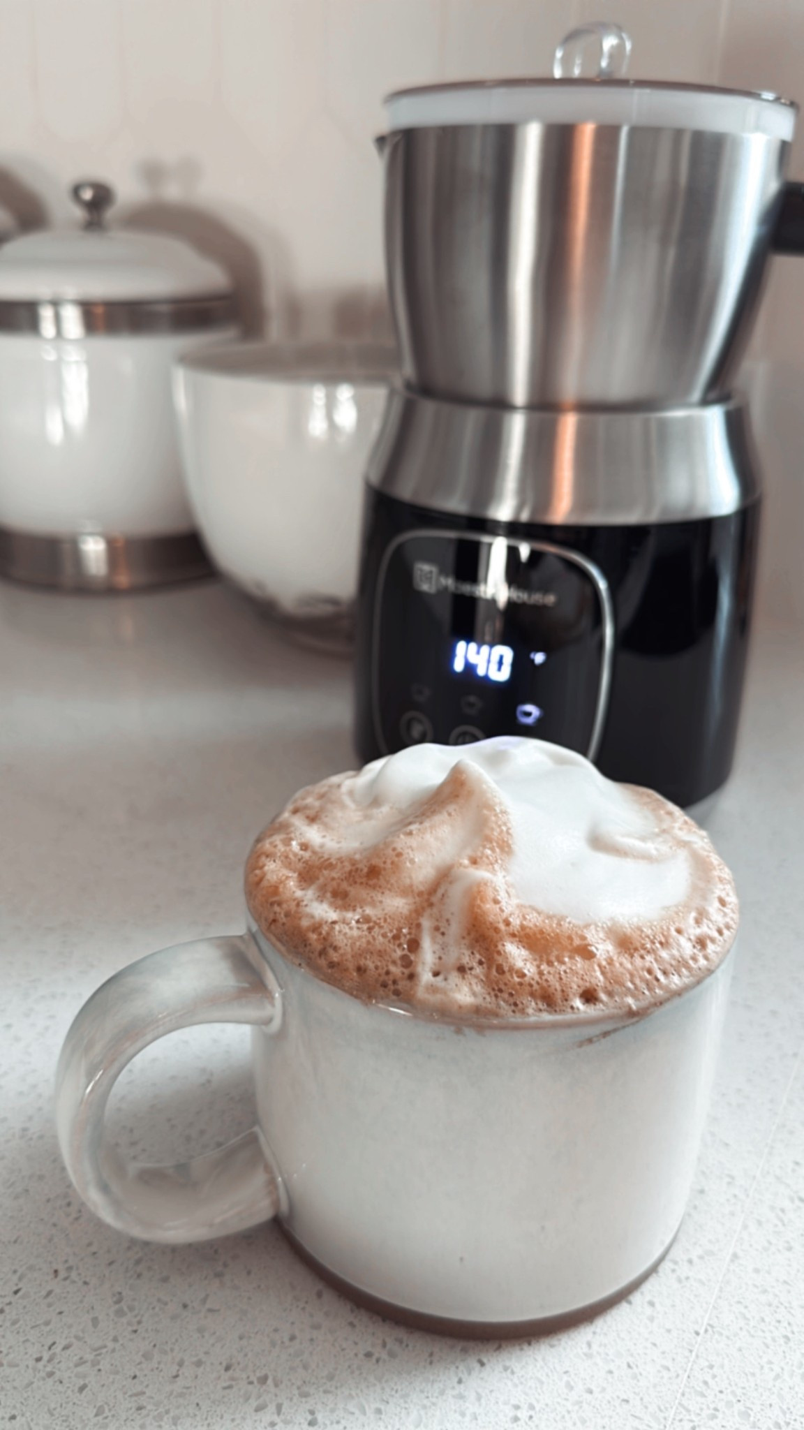 New fave milk frother 🤍 #coffee 

#LTKHome #LTKFamily #LTKFindsUnder100