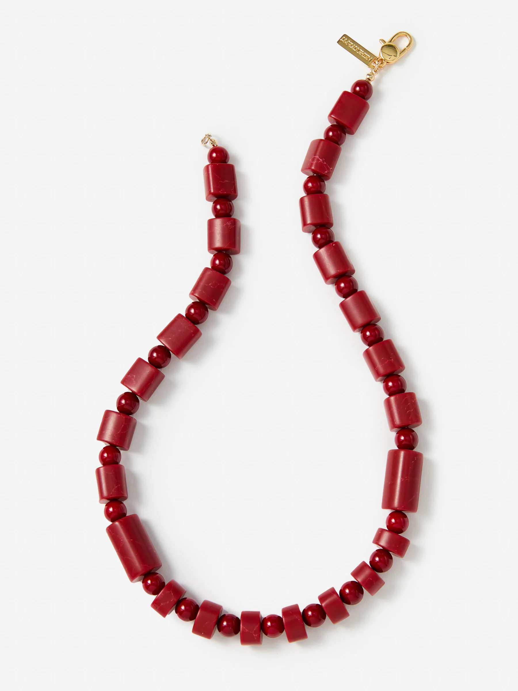 Red Solid Amber Bead Necklace | Women's Belts & Jewelry | J.McLaughlin | J.McLaughlin