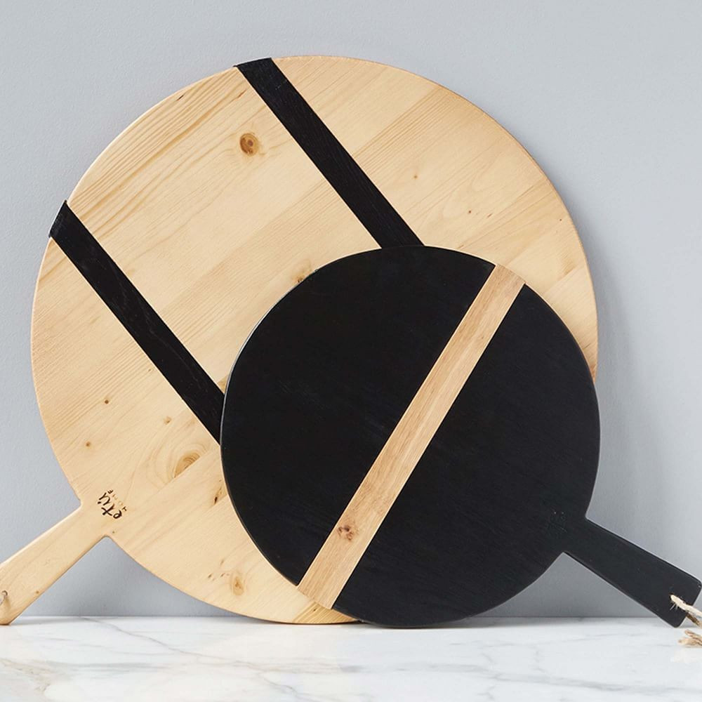 Black Round Mod Charcuterie Board, Large | West Elm (US)