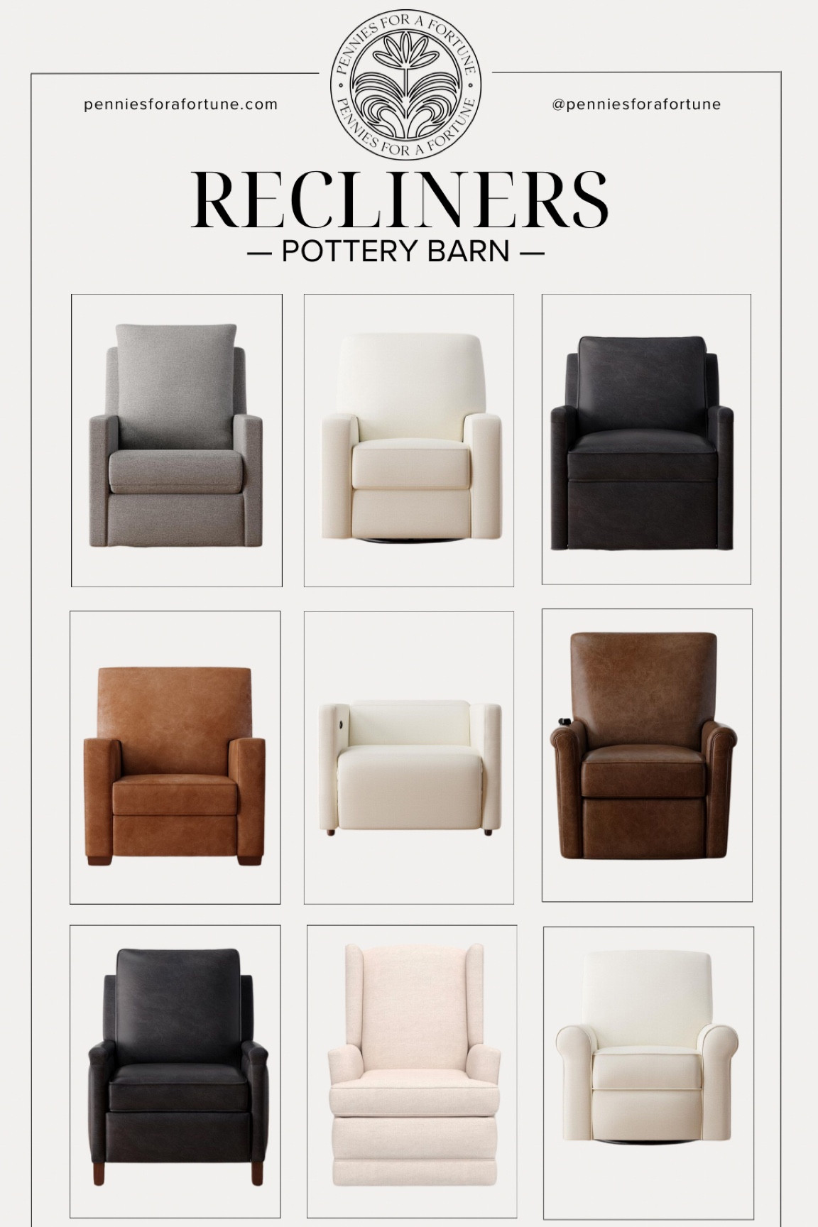 Pottery Barn has the most gorgeous recliners! Many of them are currently on sale!

#LTKstyletip #LTKsalealert #LTKhome