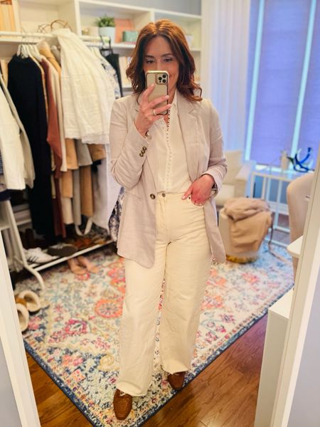 Easy tonal look combining wardrobe staples-including this linen blazer that I reach for each season. Linking similar options.

Summer outfit, spring outfit, linen blazer 

#LTKover40 #LTKSeasonal

#LTKmidsize