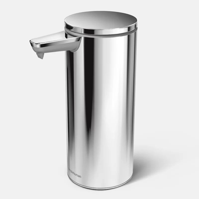 Simplehuman 9 oz. Touch-Free Rechargeable Sensor Liquid Soap Pump Dispenser, Stainless Steel | Wayfair North America