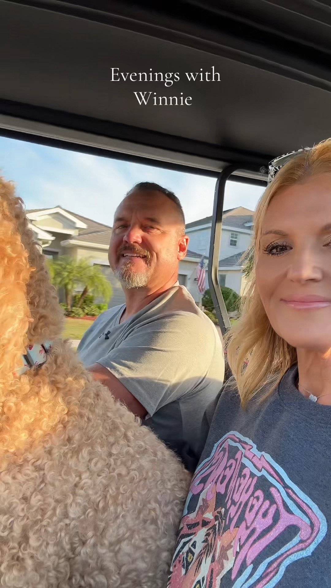 We love our evenings with Winnie. #Doodle #Retirement #Florida #Fetch