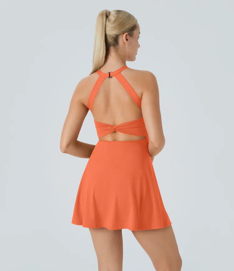 Women’s Backless Twisted Active Dress - Halara | HALARA