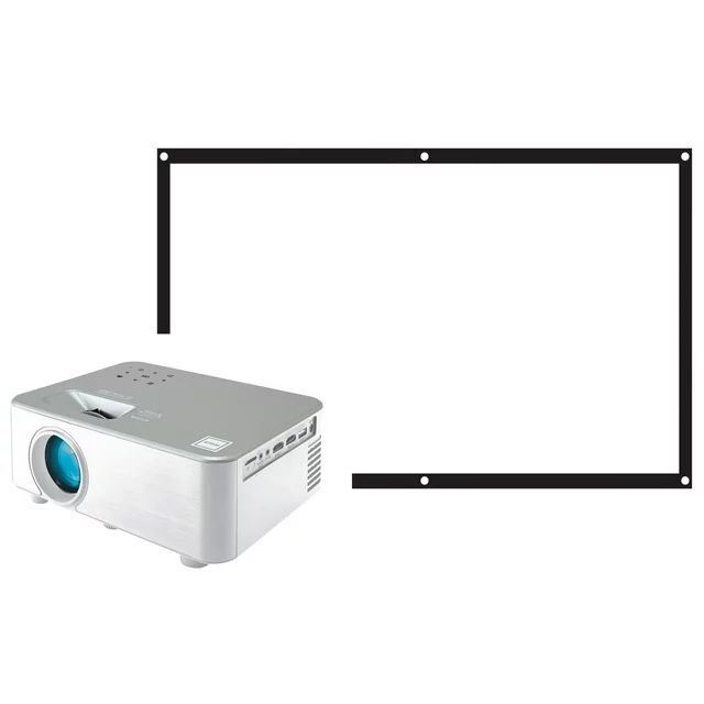 RCA 720p Home Theater Projector with 100" Screen, White, RPJ170-Combo, 3 lbs, Streaming Stick Rea... | Walmart (US)