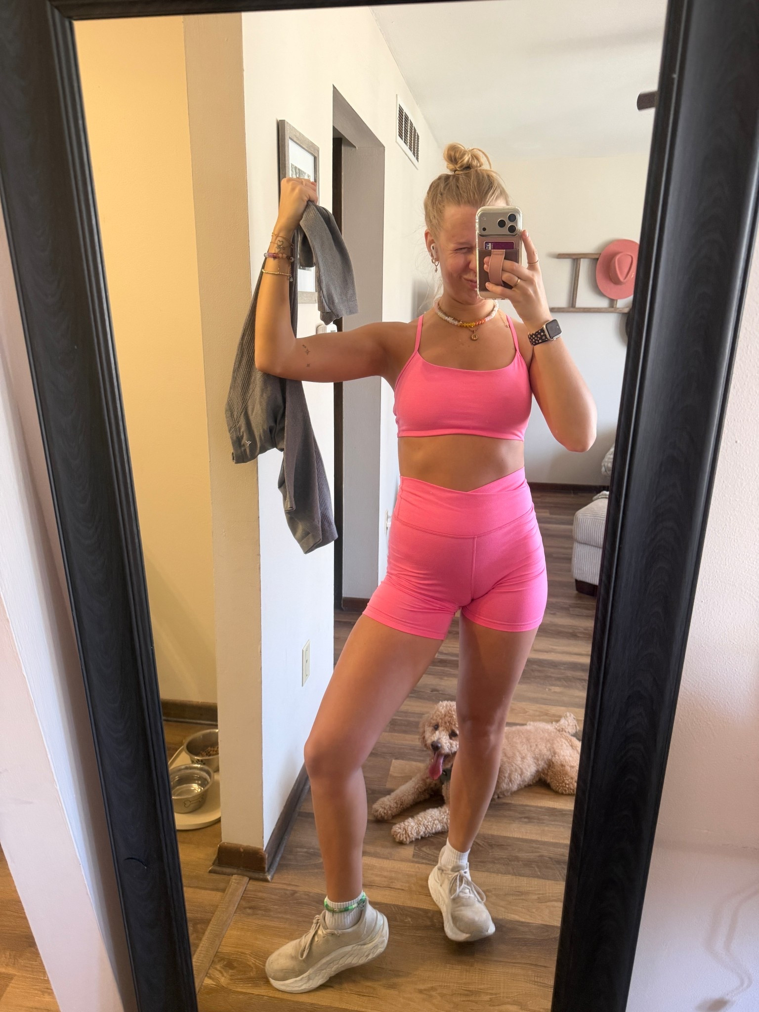 Friyay’s pink workout set is ALL Old Navy—03.21.26 🩷

Biker shorts: Small
Tank top: Medium
Tennis shoes: 9
*socks are from Old Navy too :)

Everything is TTS!!

#OldNavyactivewear #OldNavysocomfy #OldNavysets #OldNavystyle #pinkworkoutsets #workoutfits #bikershorts #pinktanktops #whiterunningshoes #NewBalanceshoes #whitesocks

#LTKActive #LTKootd #LTKfitnessgoals