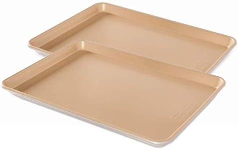 Nordic Ware Naturals Aluminum NonStick Baker's Half Sheet, 2-pack | Amazon (US)