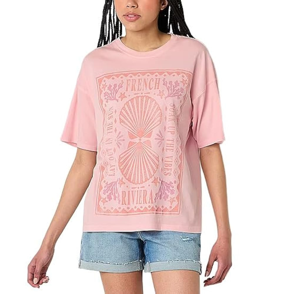 Women Teen Girls Oversized Lobster Graphic Tees Y2K Short Sleeve Aesthetic Floral Printed Baggy T... | Amazon (US)