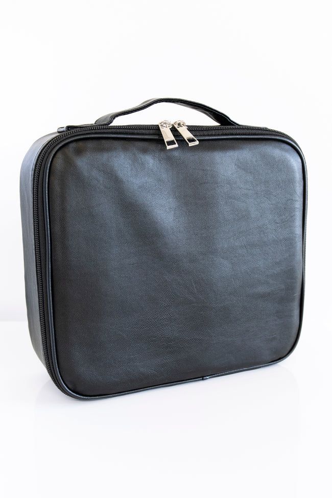 No Time To Spare Black Makeup Bag | The Pink Lily Boutique
