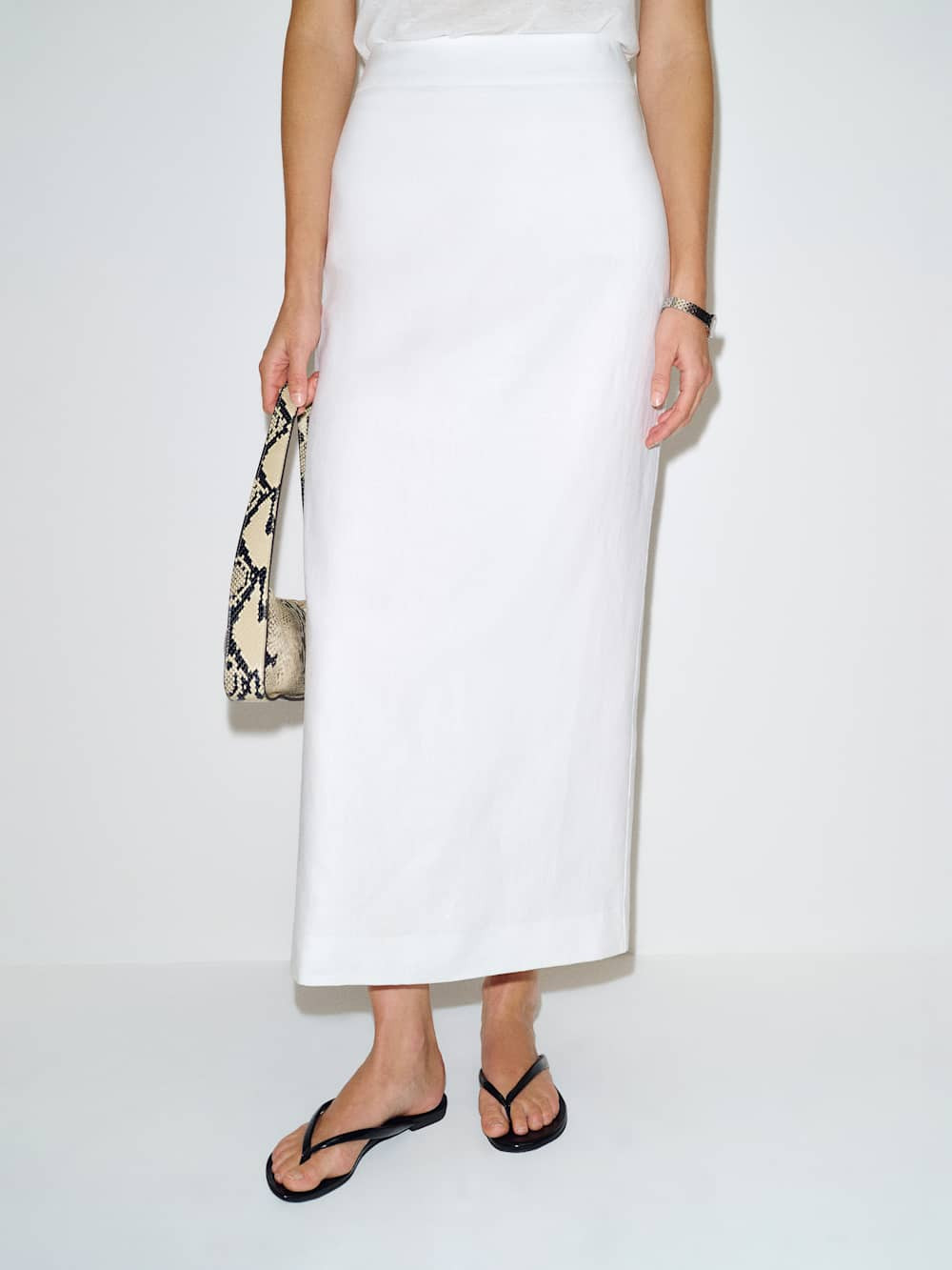 Petites Lydia Linen Skirt | Reformation (Global)