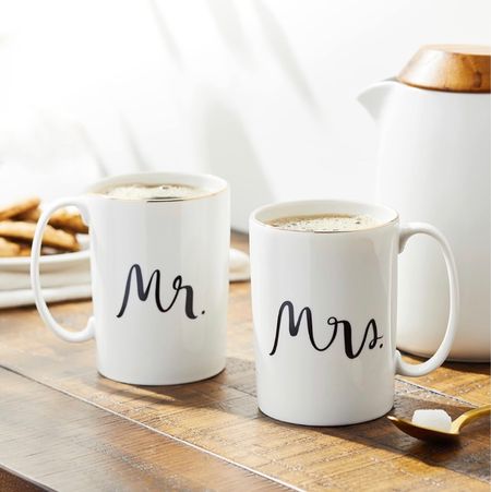 Mr. & Mrs. Coffee mug | wedding gift | engagement gift | wife | husband  | fiancée 

#LTKGiftGuide #LTKWedding #LTKHome