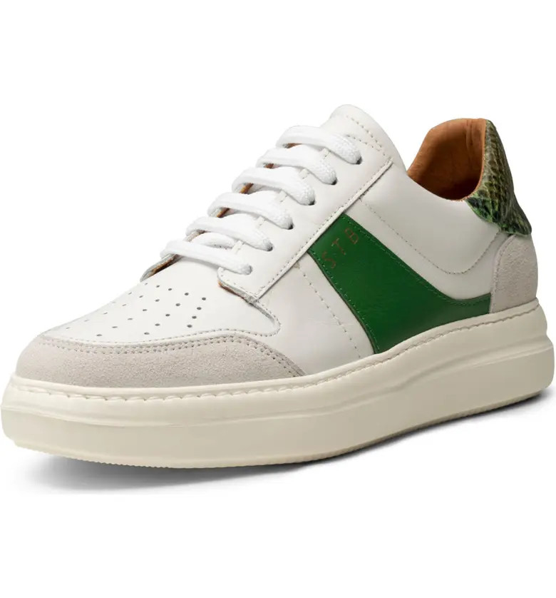 Valda Lace-Up Leather & Suede Sneaker | Nordstrom