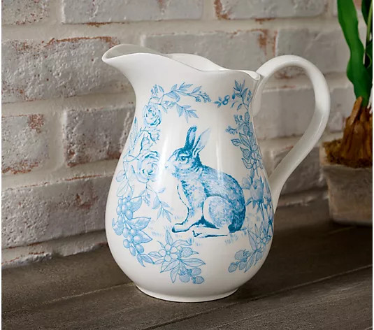 Make Your Selection: Cozy Cottage by Liz Marie Heirloom Bunny Pitcher | QVC