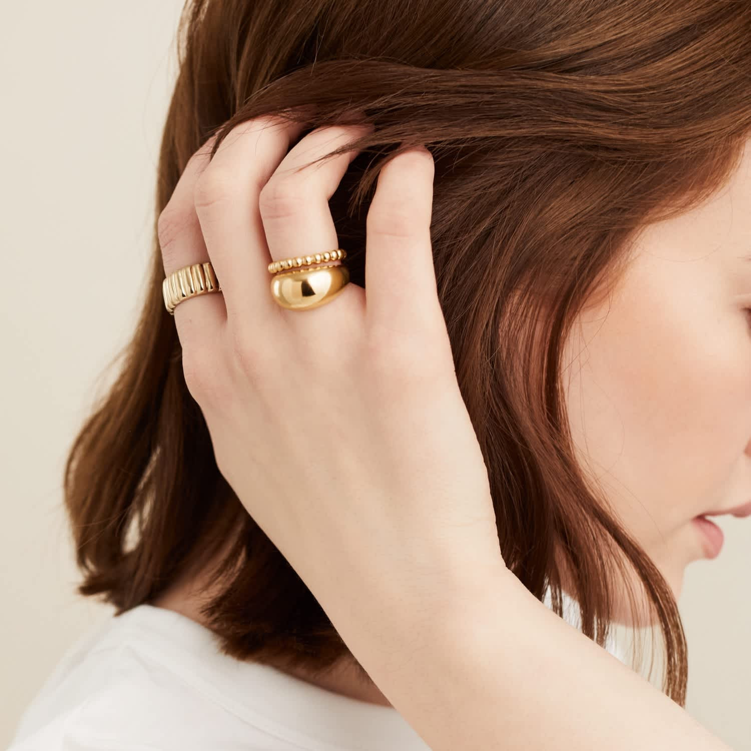 Metallic Sphere Ring | Mejuri Fine Crew